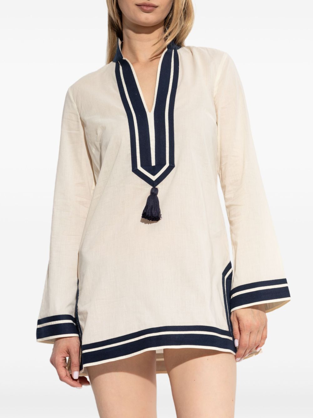Tory Burch Cotton Tunic Dress Beige