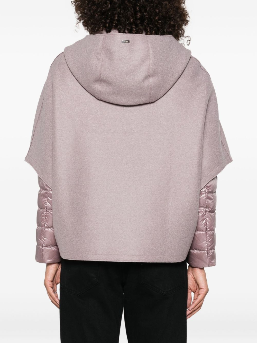 HERNO Quilted Hooded Puffer Jacket Pink