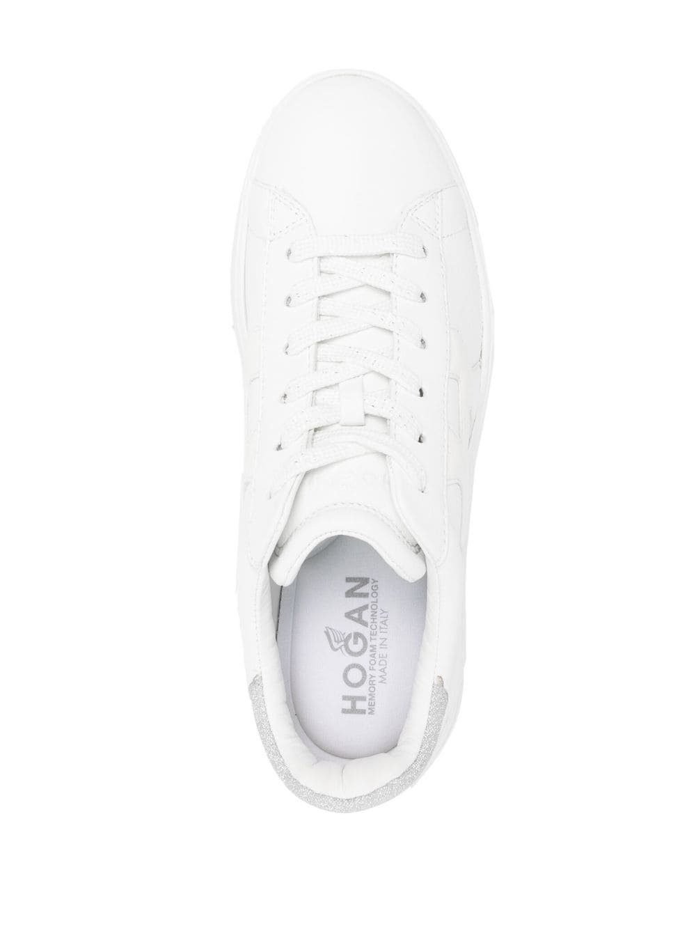 Hogan Pre Rebel Platform Leather Sneakers White