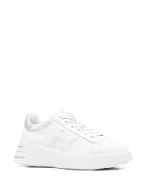 Hogan Pre Rebel Platform Leather Sneakers White