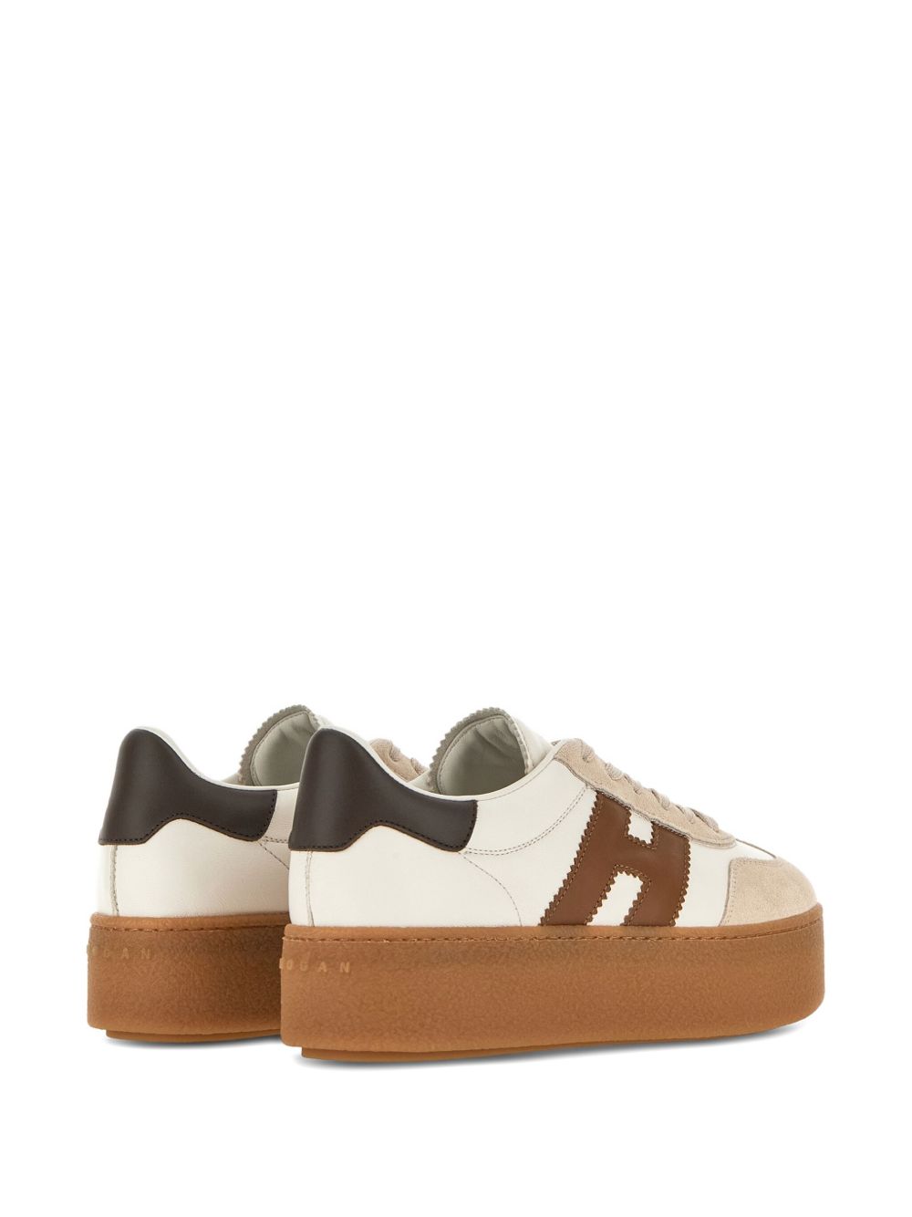 Hogan Pre Cool Leather Sheepskin Sneakers White