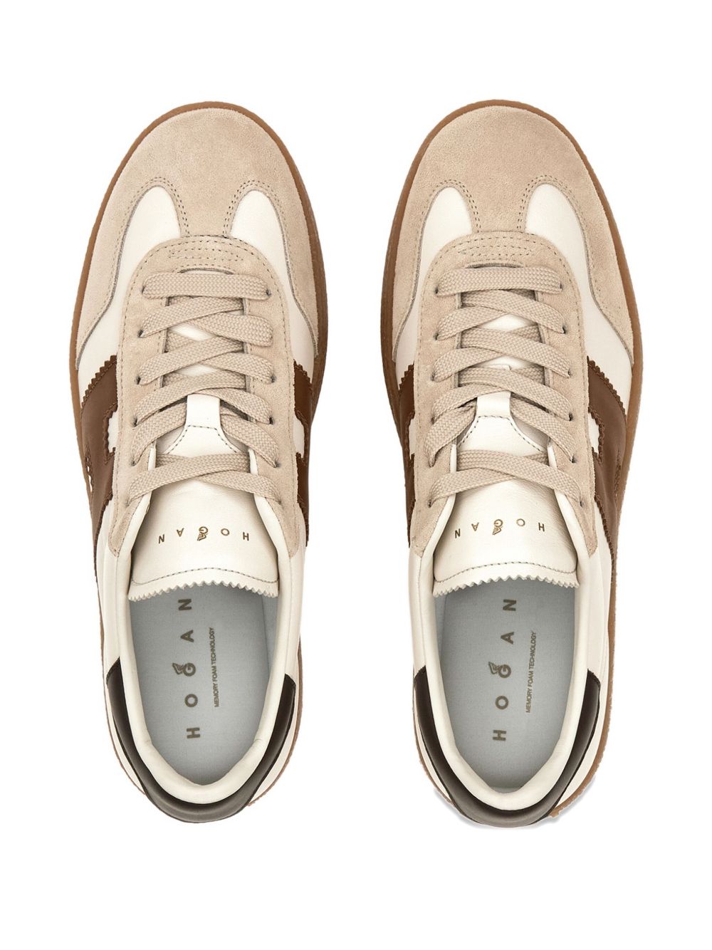Hogan Pre Cool Leather Sheepskin Sneakers White