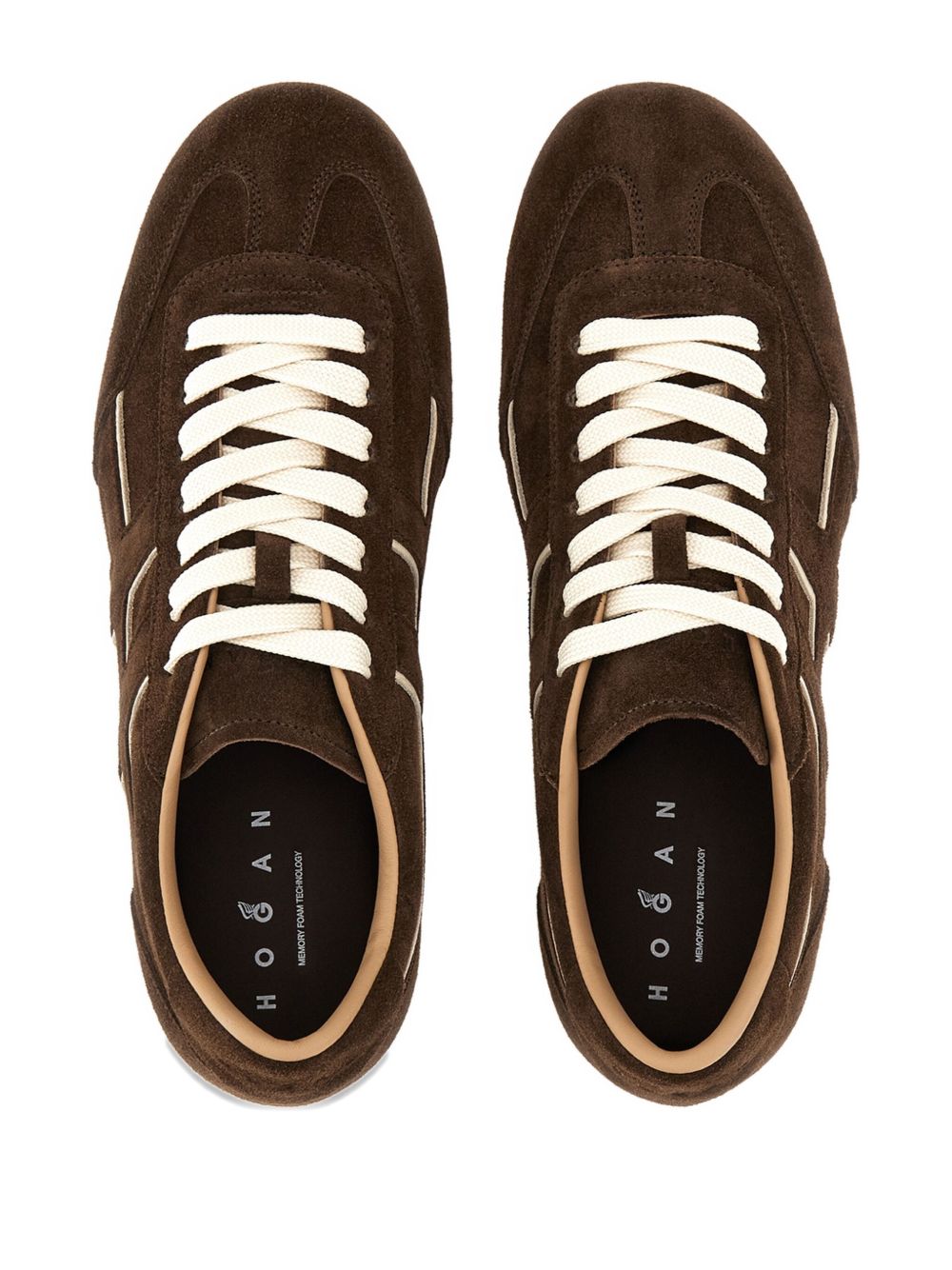 Hogan Pre Olympia Suede and Leather Sneakers Brown brown