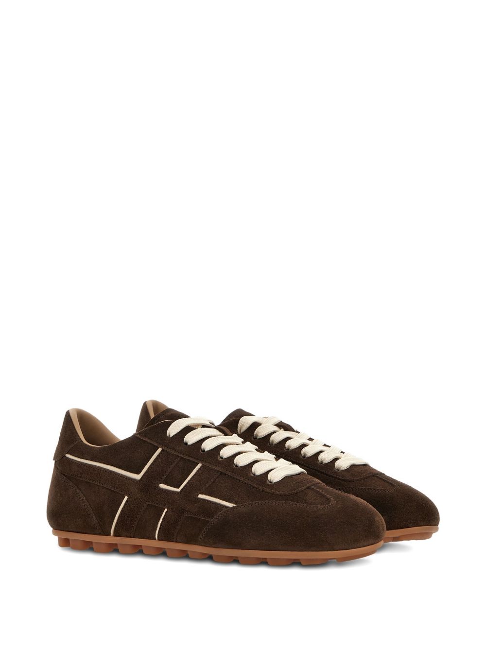 Hogan Pre Olympia Suede and Leather Sneakers Brown brown