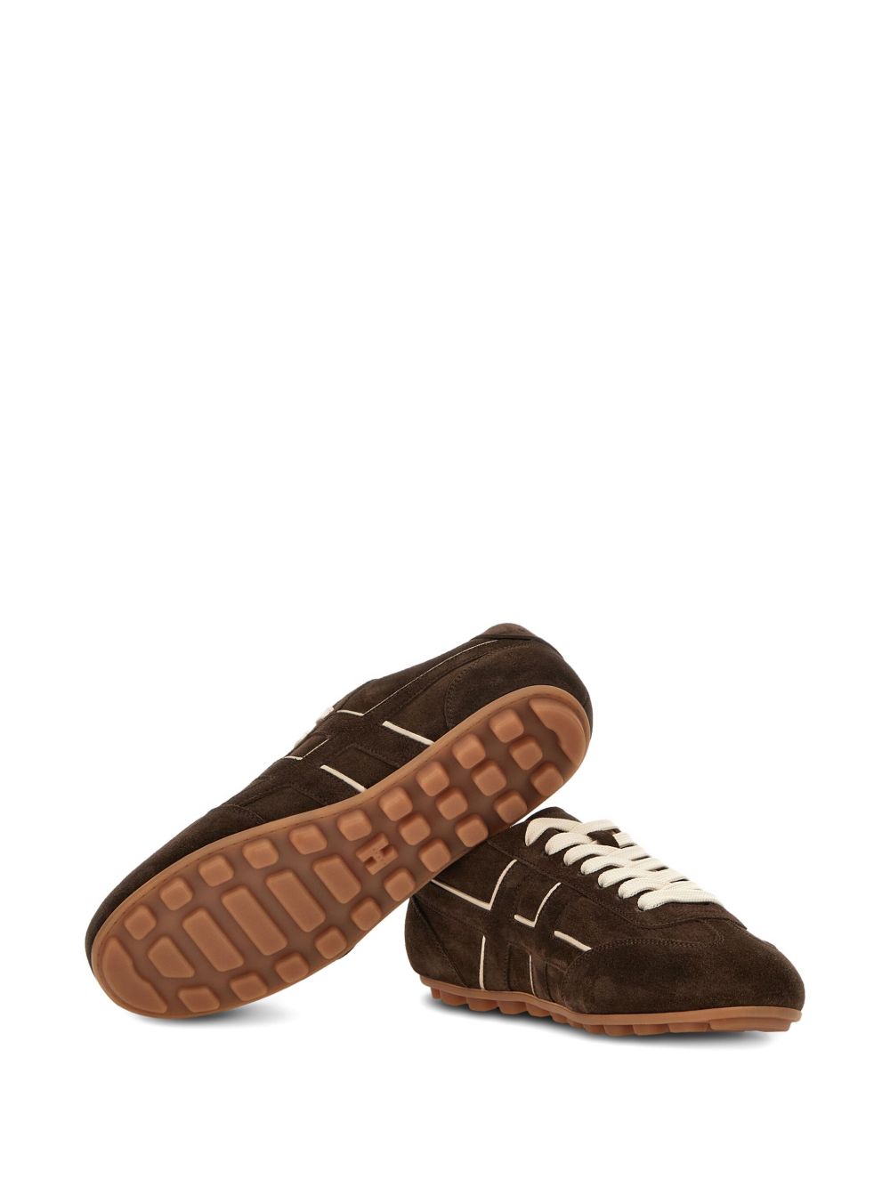 Hogan Pre Olympia Suede and Leather Sneakers Brown brown