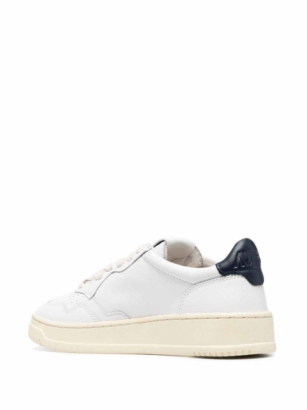 Autry Medalist Calf Leather Low-Top Sneakers Blue