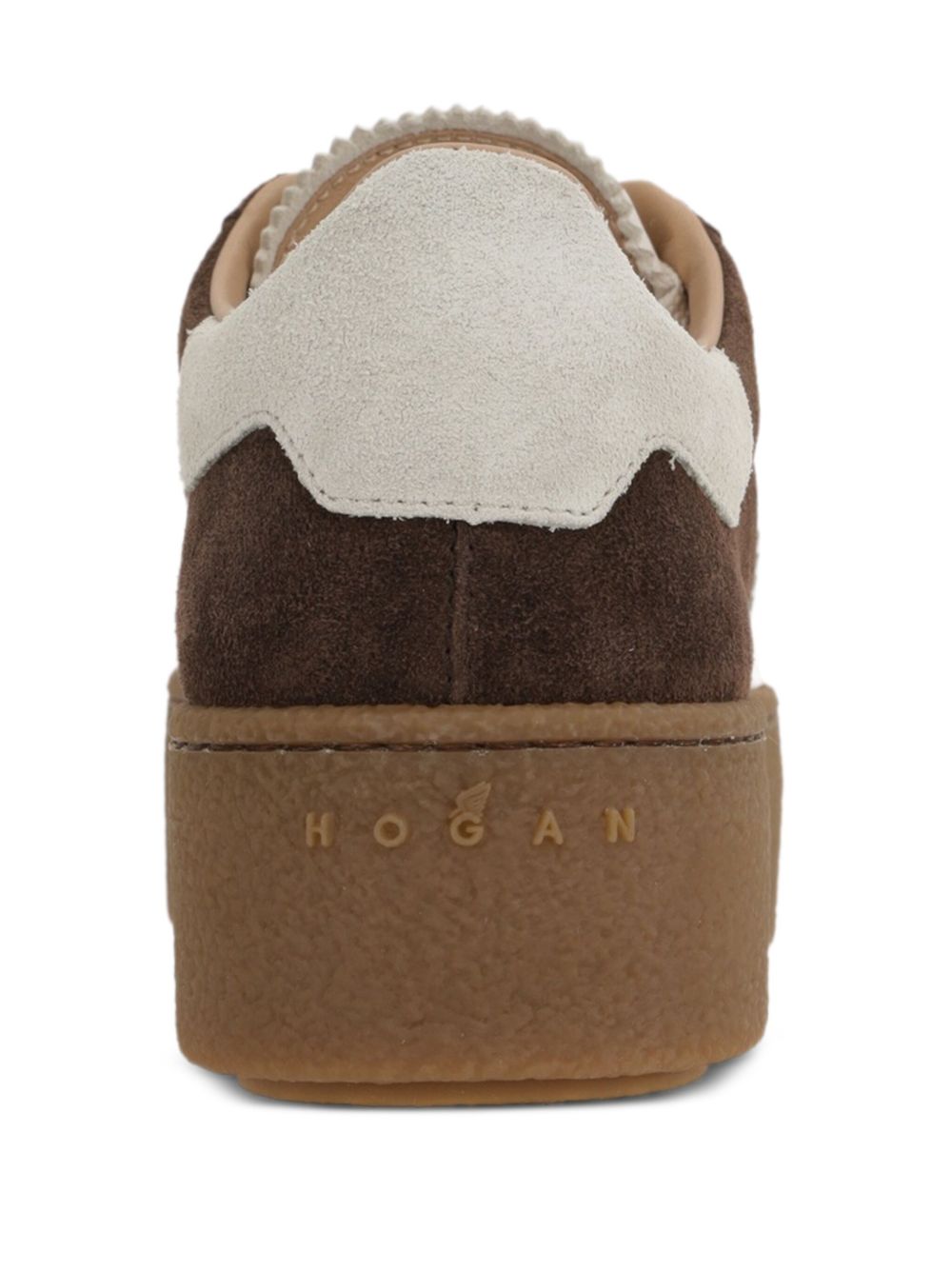 Hogan Pre Suede Platform Lace-Up Sneakers Brown brown