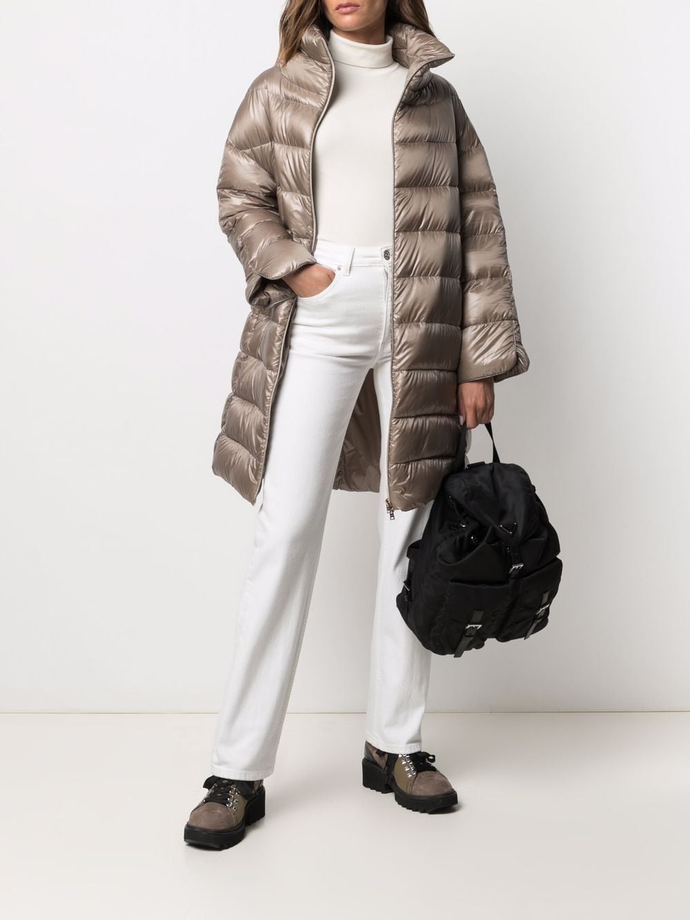 Herno Matilde Midi Down Jacket Dove Grey Dove Grey