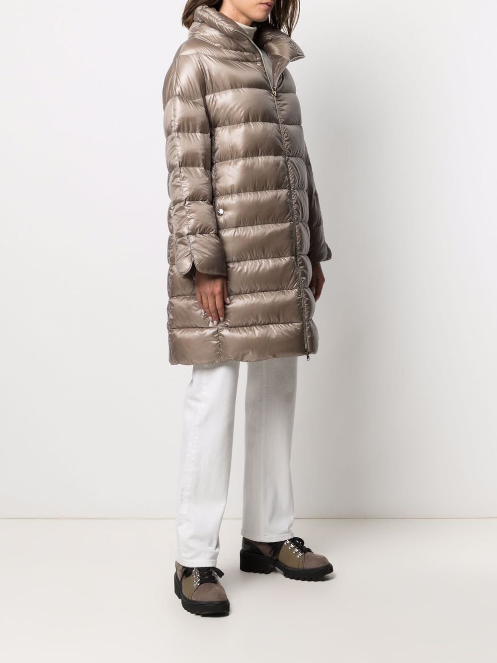 Herno Matilde Midi Down Jacket Dove Grey Dove Grey
