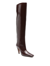 Stella McCartney Spur Knee-High Heeled Boots Brown