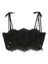 Zimmermann Rhiannon Embroidered Scalloped Corset Top Black black