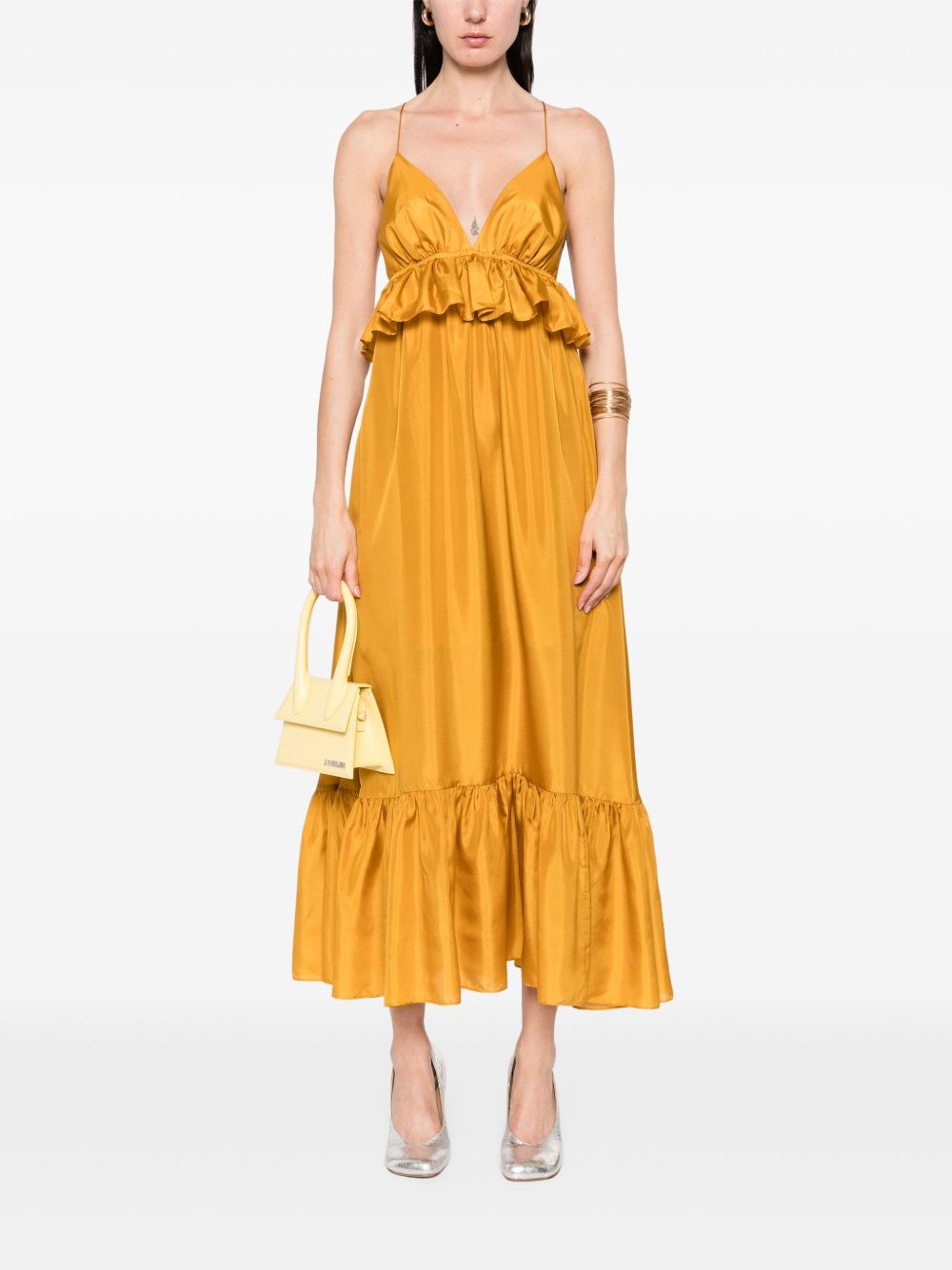 Zimmermann Rhiannon Silk Maxi Dress Golden