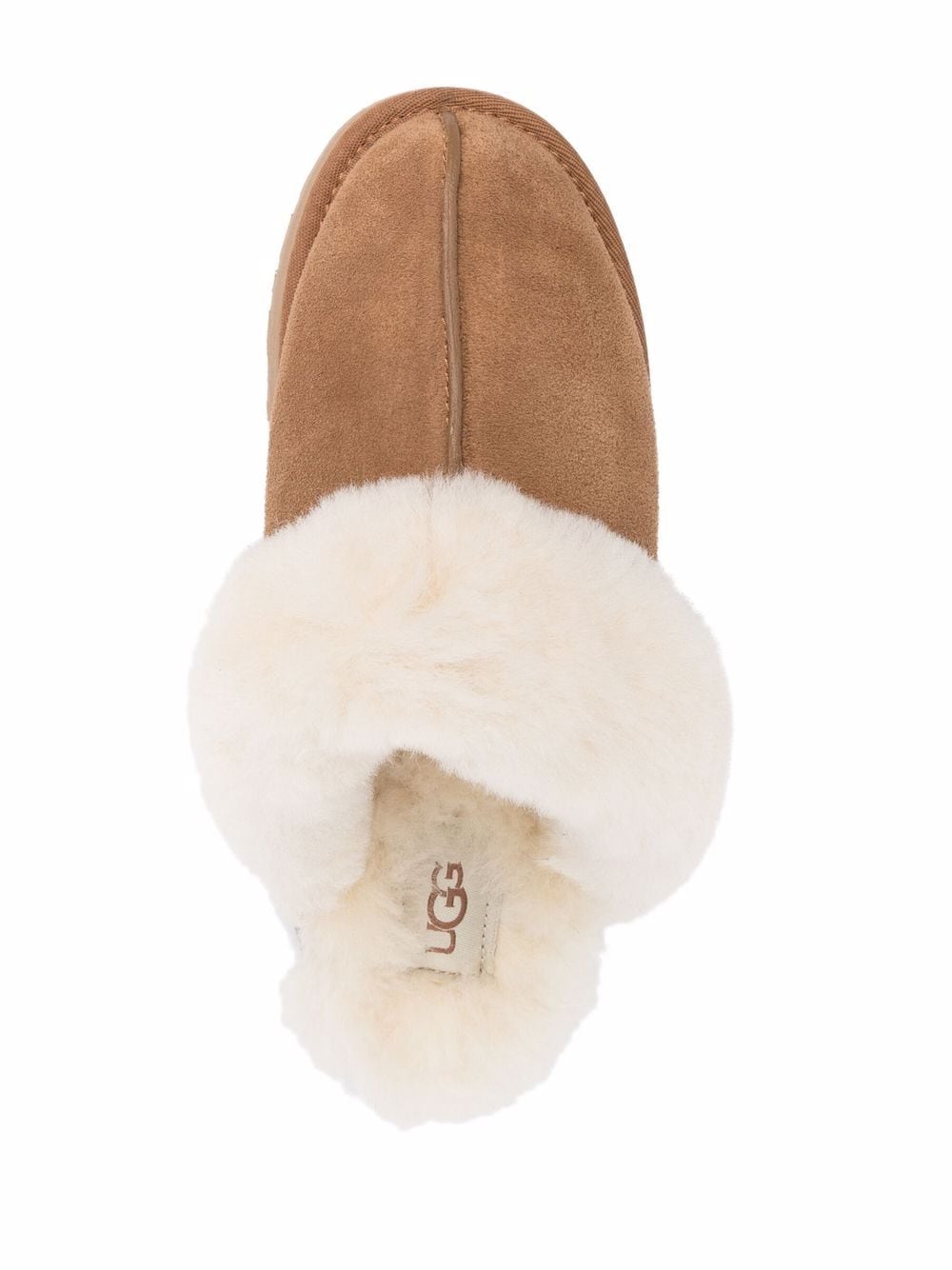 Ugg Australia Sheepskin Suede Platform Sandals Beige