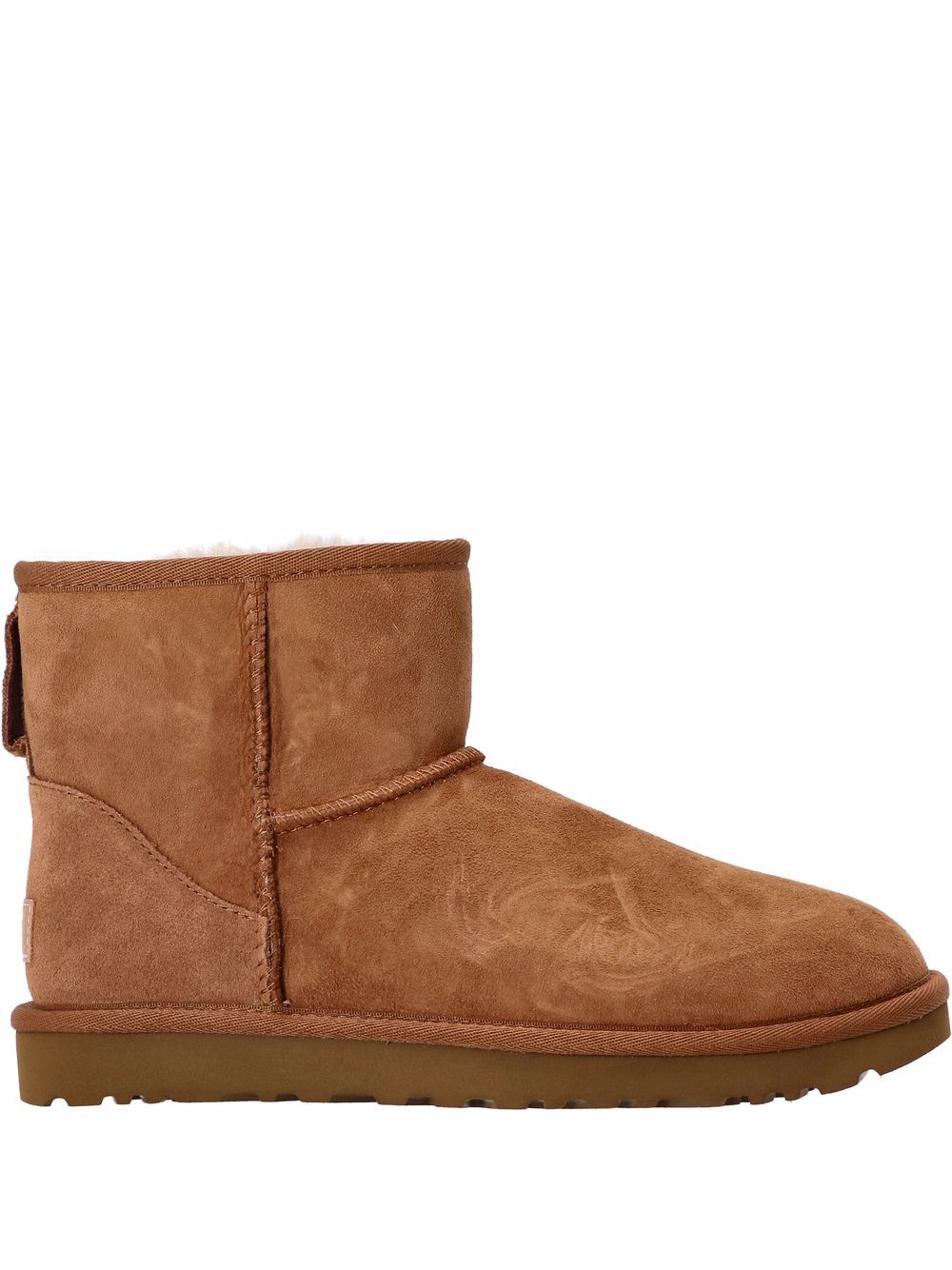 Ugg Australia Classic Mini II Shearling-Lined Ankle Boots Beige Beige