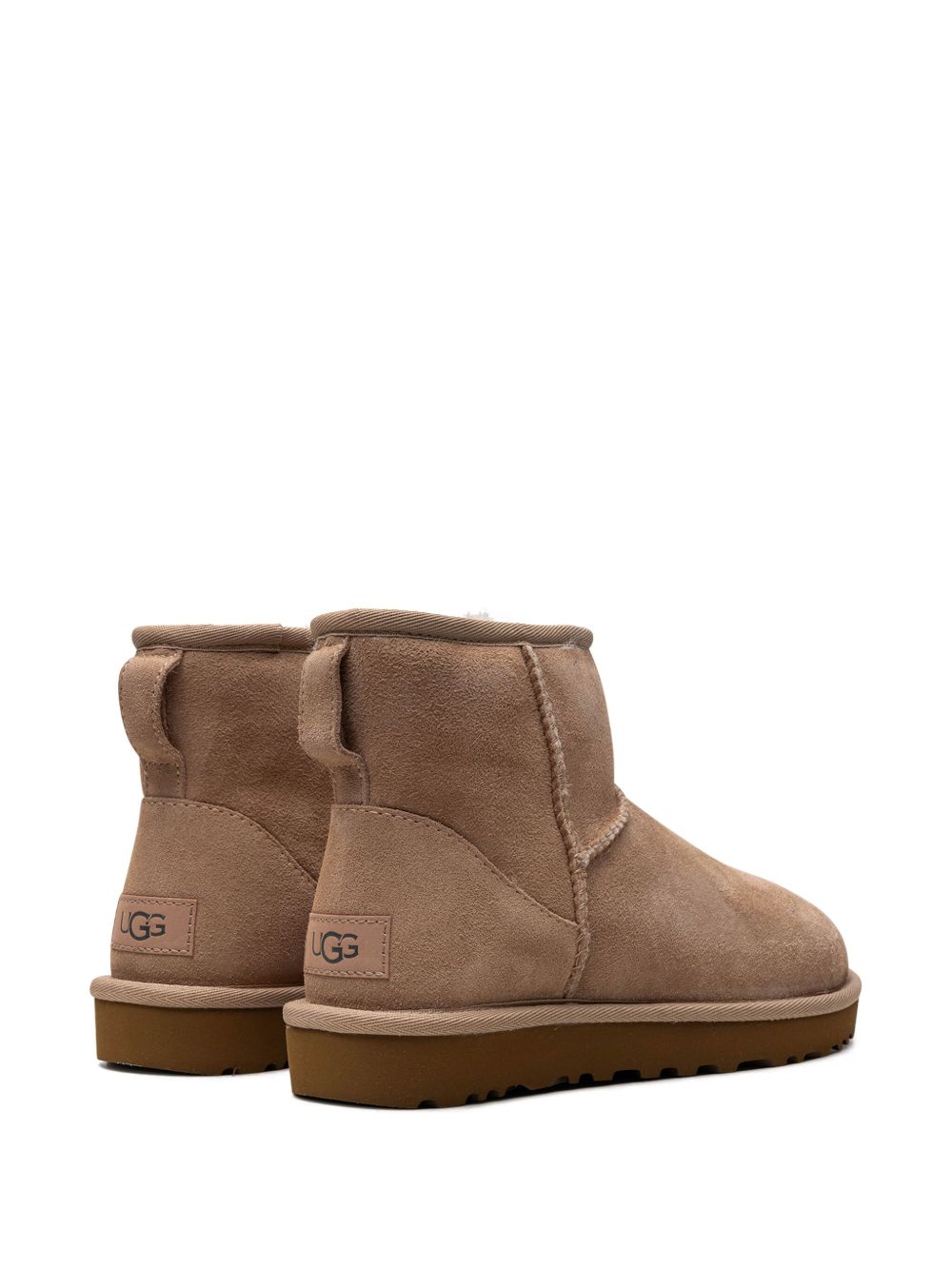 Ugg Australia Classic Mini II Suede Sheepskin Boots Beige