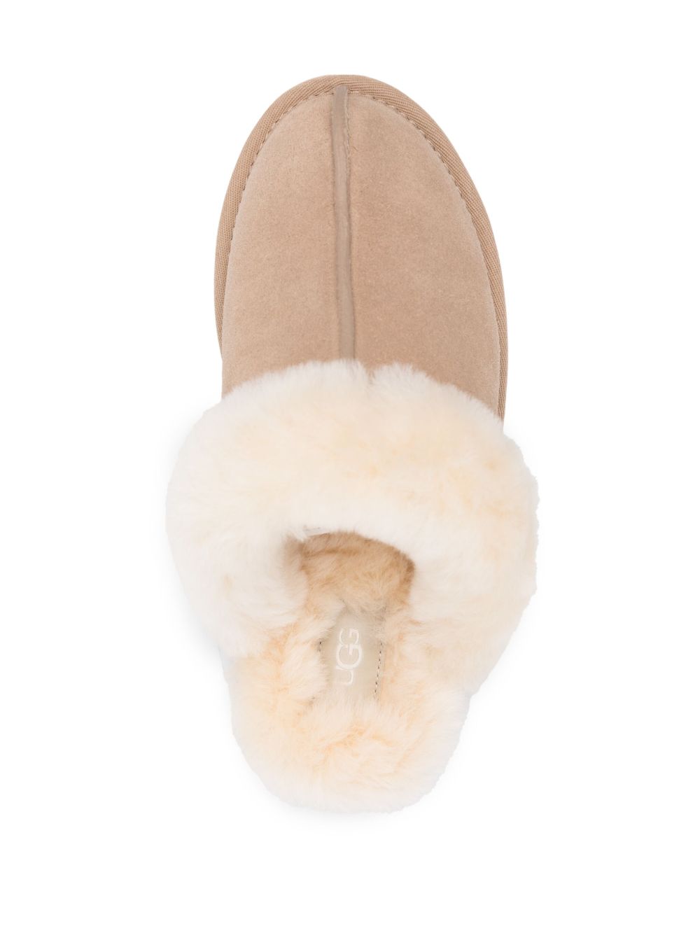 Ugg Australia Scuffette II Shearling Suede Slip-On Sandals Beige