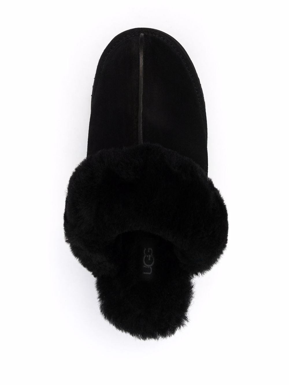 Ugg Australia Shearling-Lined Suede Slip-On Sandals Black black