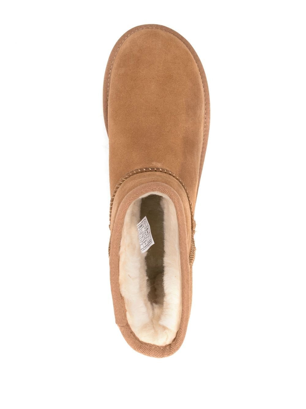 Ugg Australia Classic Mini Platform Suede Boots Beige
