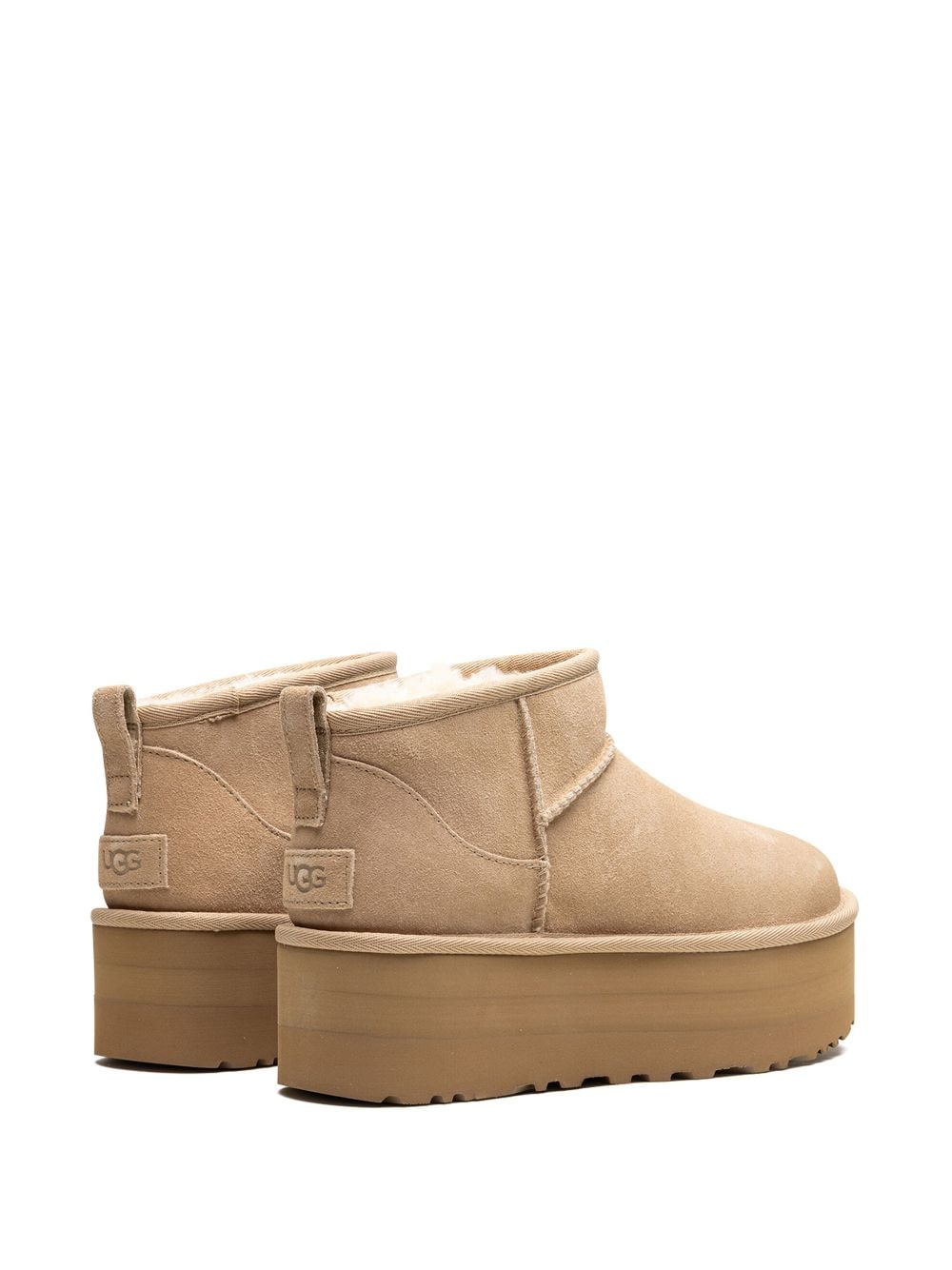 Ugg Australia Classic Ultra Mini Platform suede boots beige Beige