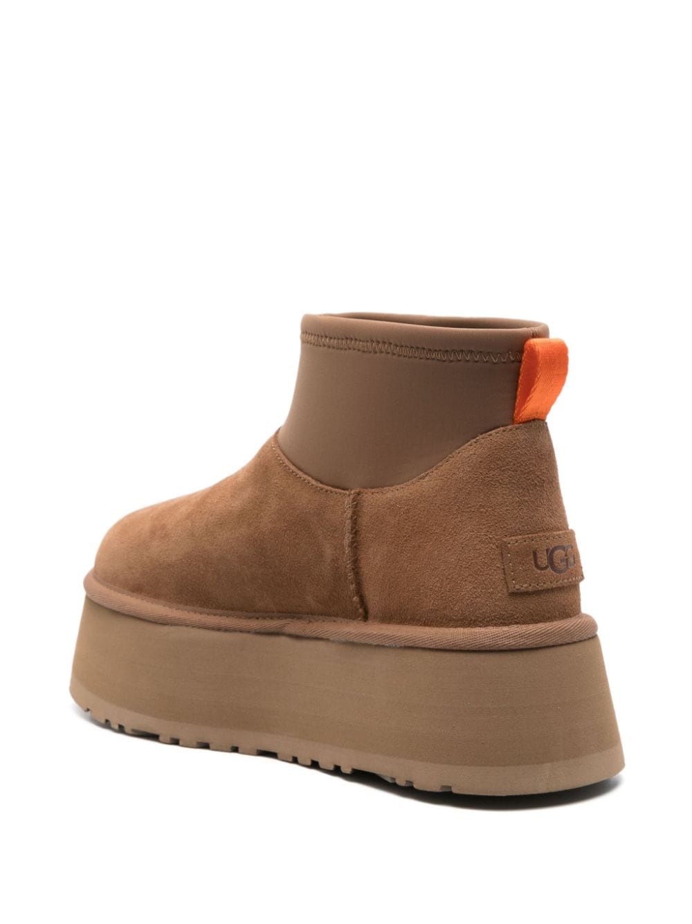 Ugg Australia Classic Mini Dipper suede sheepskin boots beige