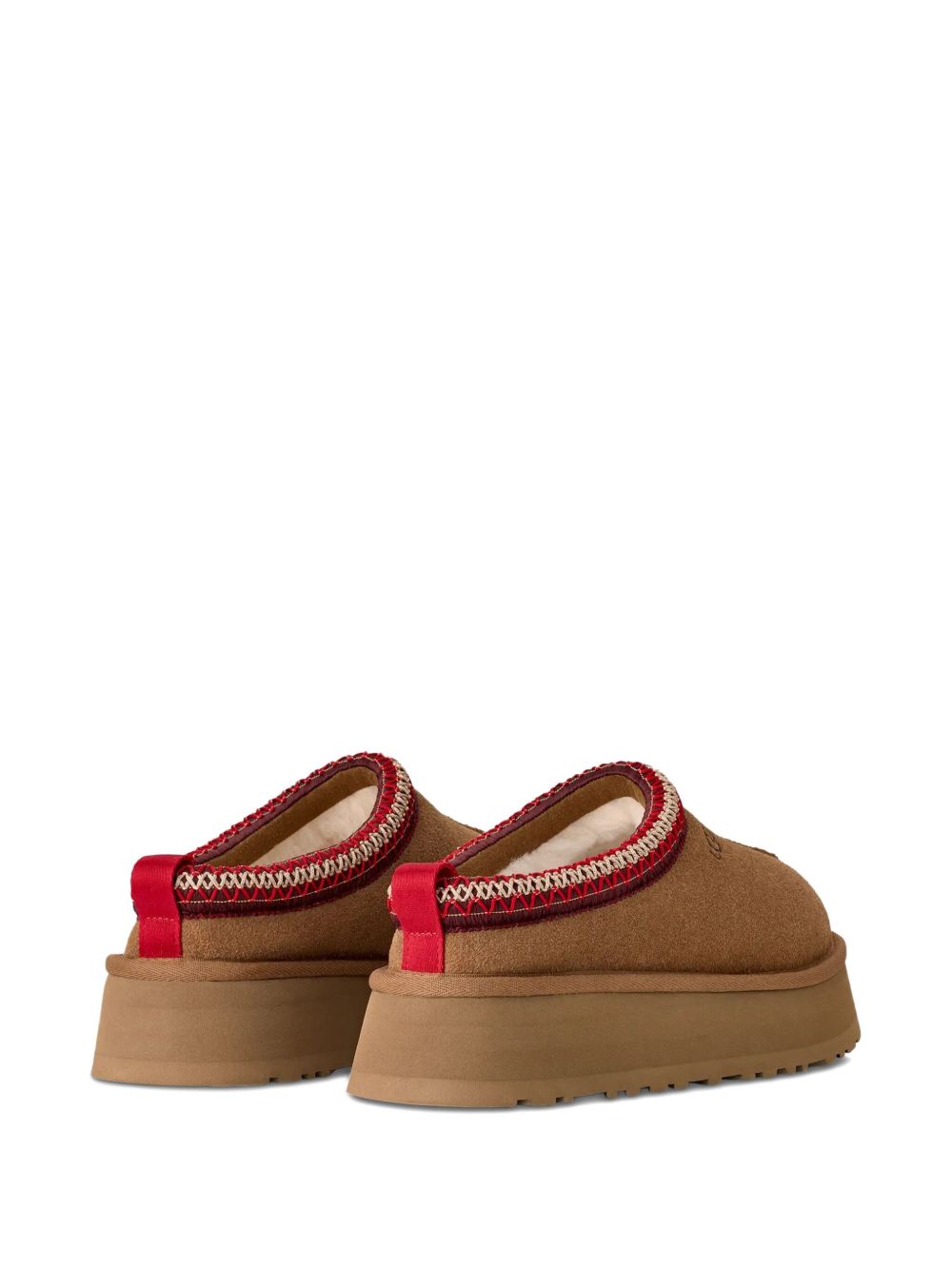 Ugg Australia Platform Sheepskin Suede Sandals Beige
