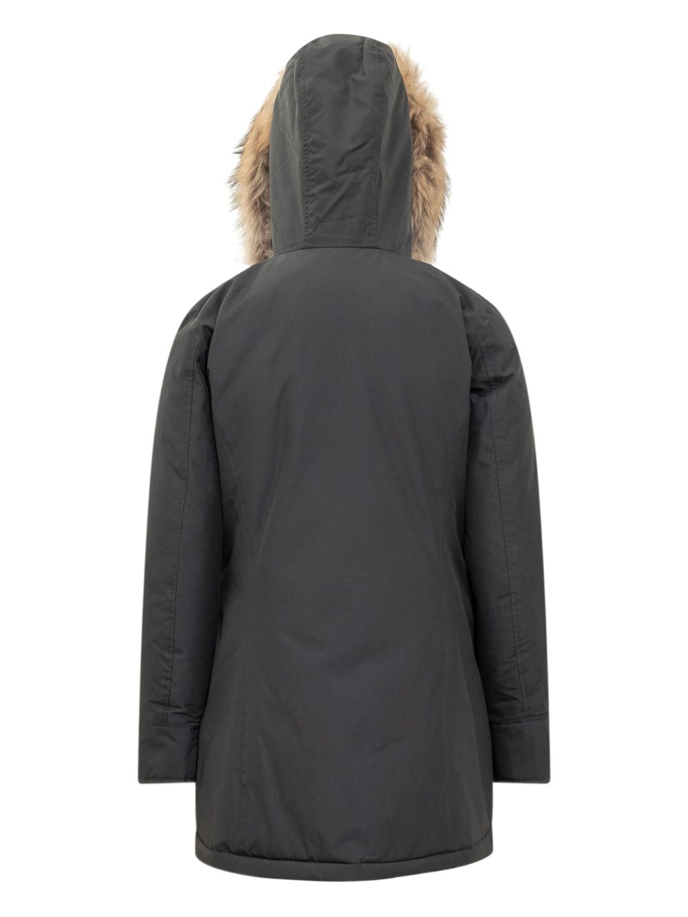 Woolrich Silk & Nylon Arctic Raccoon Parka Blue blue