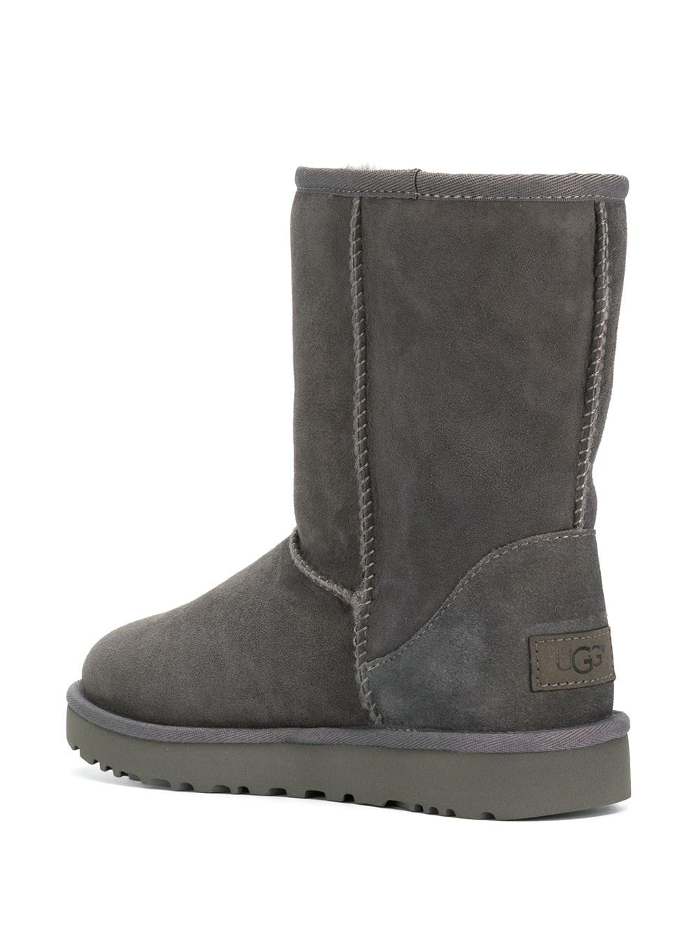 Ugg Australia Classic Short II Silk & Nylon Grey Boots Grey