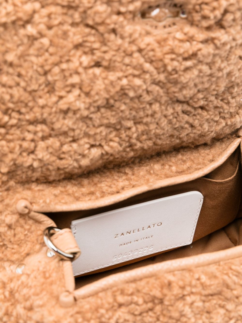 Zanellato Postina Baby Teddy Silk and Nylon Brown Handbag