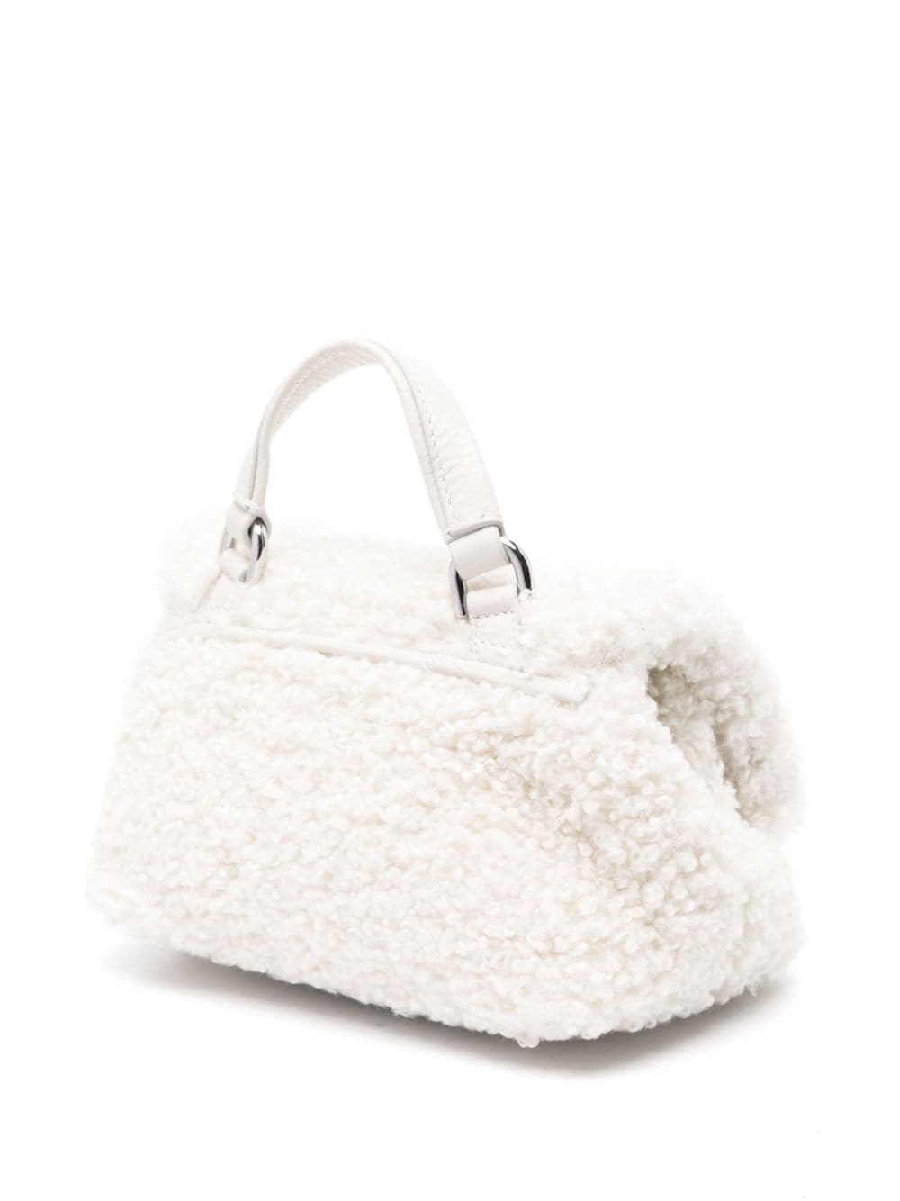 Zanellato Postina Baby Teddy White Silk & Nylon Bag White