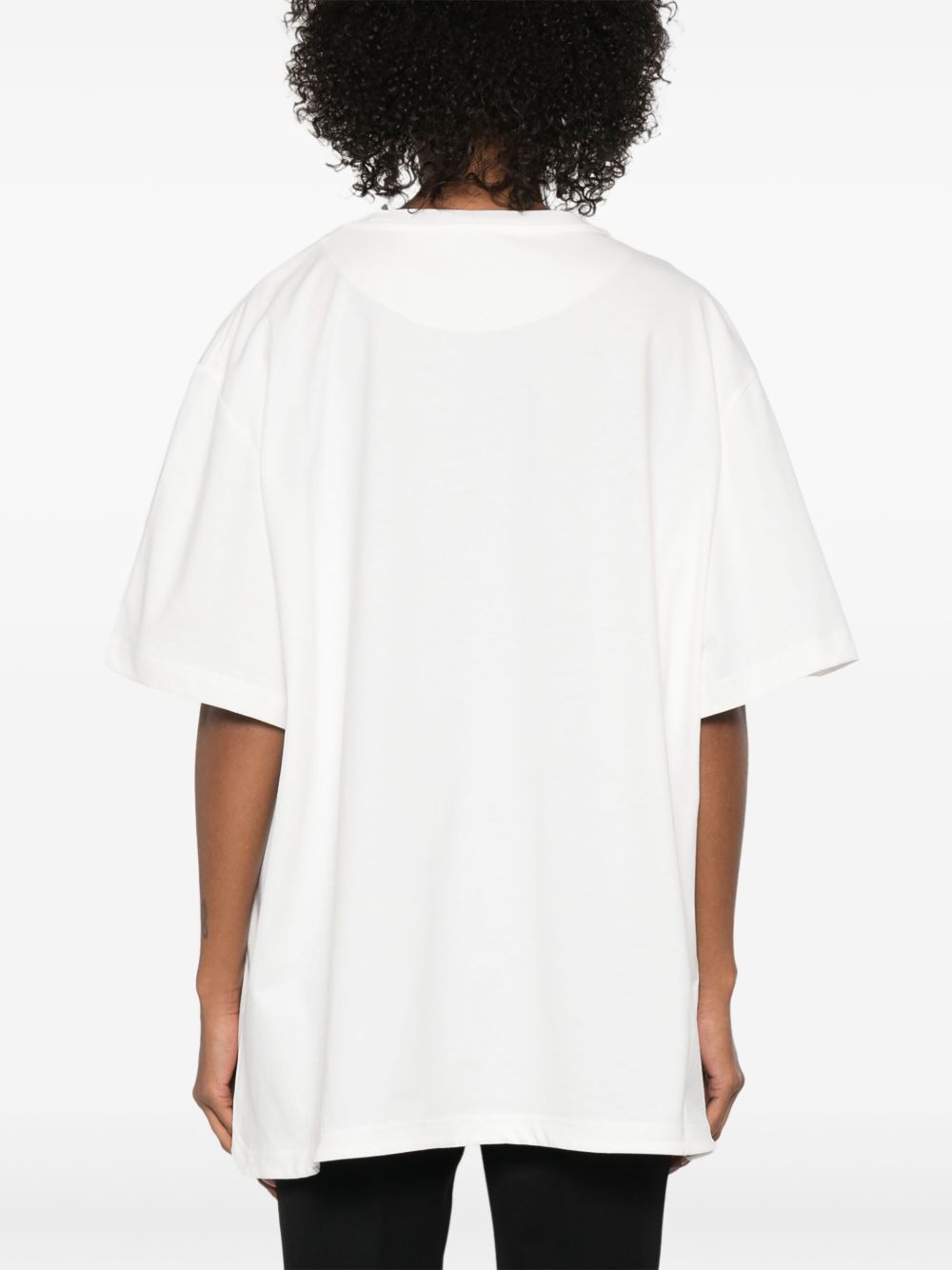 The Attico Jersey Crewneck T-Shirt White