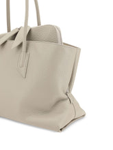 The Attico La Passeggiata Medium Leather Shoulder Bag White