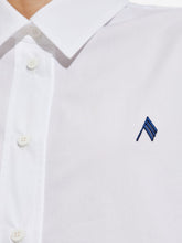 The Attico Cotton Logo-Embroidered Shirt White