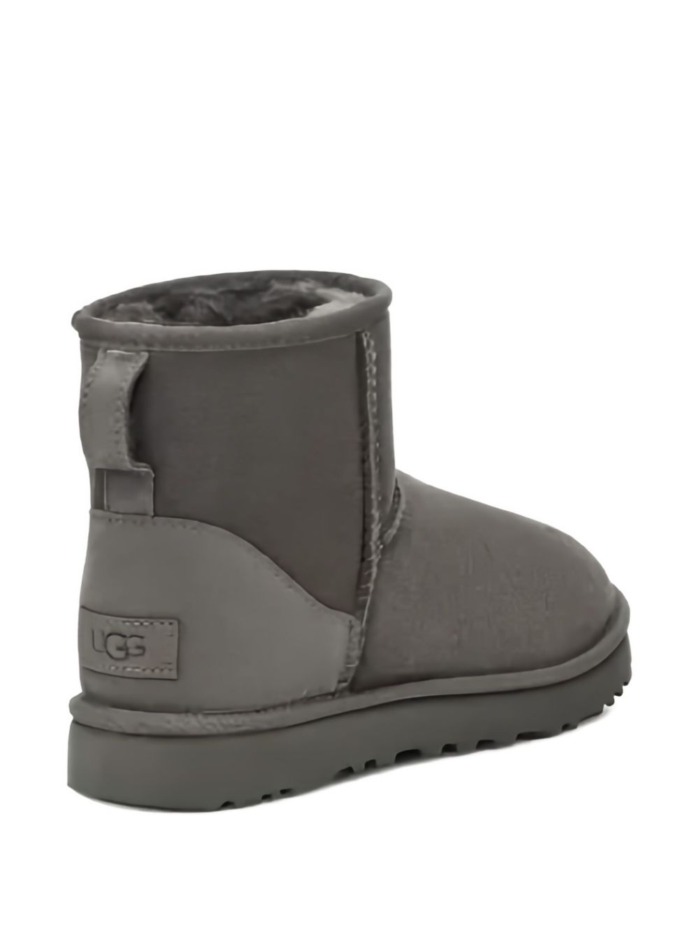 Ugg Australia Classic Mini II Silk and Nylon Ankle Boots Grey