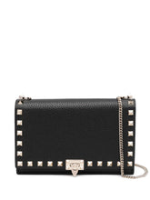 Valentino Garavani Rockstud Mini Silk & Nylon Clutch Bag Black