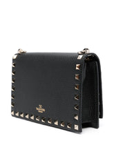 Valentino Garavani Rockstud Mini Silk & Nylon Clutch Bag Black