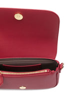 Emporio Armani Deer-Print Mini Shoulder Bag in Bordeaux