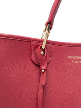 Emporio Armani MyEA Medium Deer-Print Shopper Bag Bordeaux