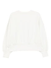 Emporio Armani Logo Silk-Blend Crewneck Sweater Ivory