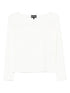 Emporio Armani Silk-Blend Boat-Neck Sweater White White