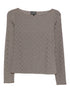 Emporio Armani Silk-Blend Boat-Neck Jumper Dove Grey