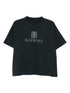 Balenciaga Oversized Logo-Print Cotton T-Shirt Black Black