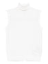 Emporio Armani Wool and Silk Turtle-Neck Top White