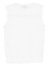Emporio Armani Wool and Silk Turtle-Neck Top White