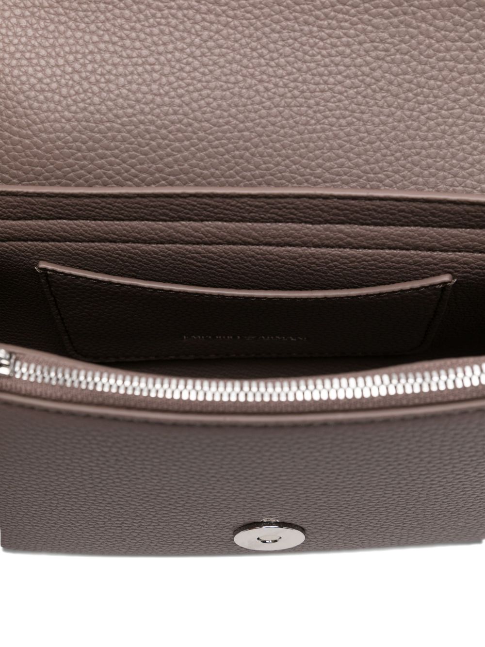 Emporio Armani Deer Print Mini Crossbody Bag Dove Grey