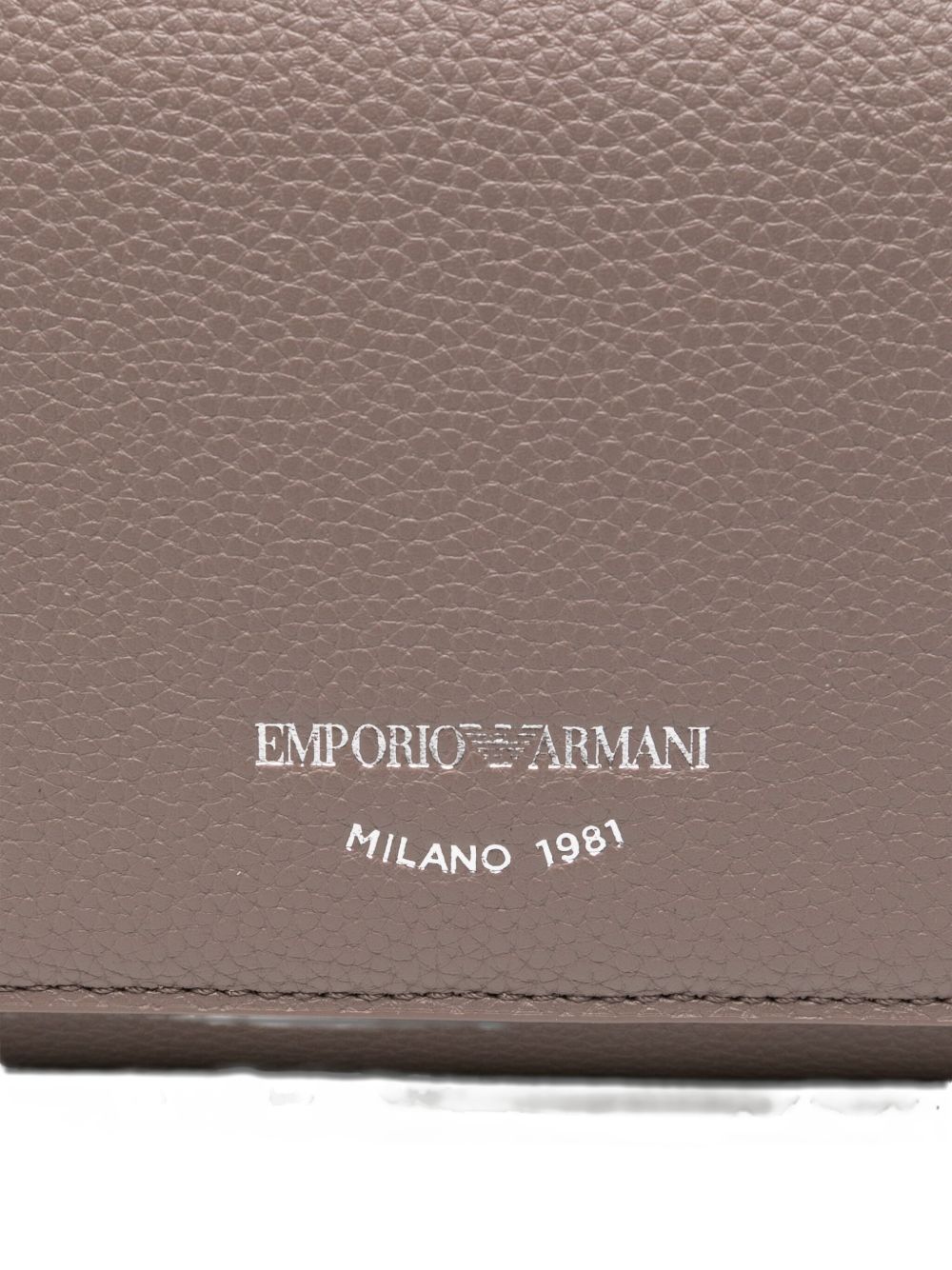 Emporio Armani Deer Print Mini Crossbody Bag Dove Grey