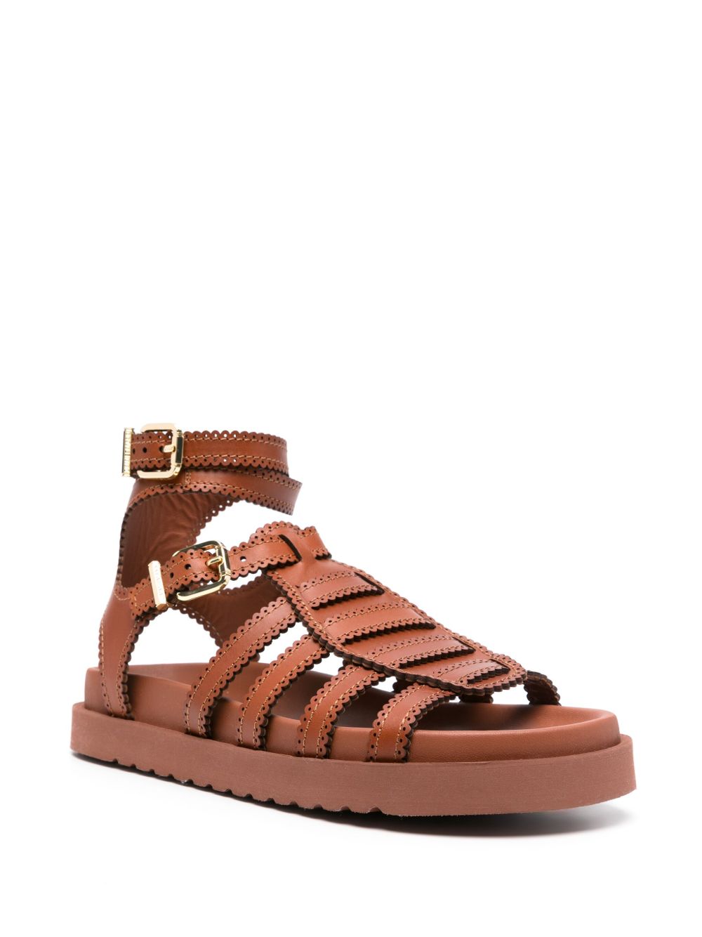 Zimmermann Silk and Nylon Brown Sandals brown