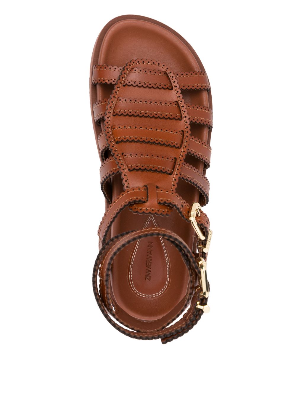 Zimmermann Silk and Nylon Brown Sandals brown