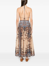 Zimmermann Ascension Printed Cotton Maxi Dress Blue