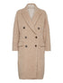 Brunello Cucinelli Double-Breasted Mohair and Wool Bouclé Coat Camel Camel