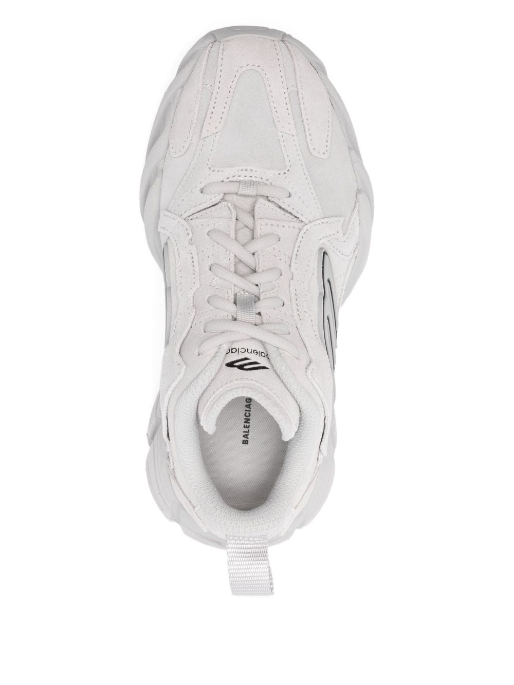 Balenciaga Monday Leather Sneakers White